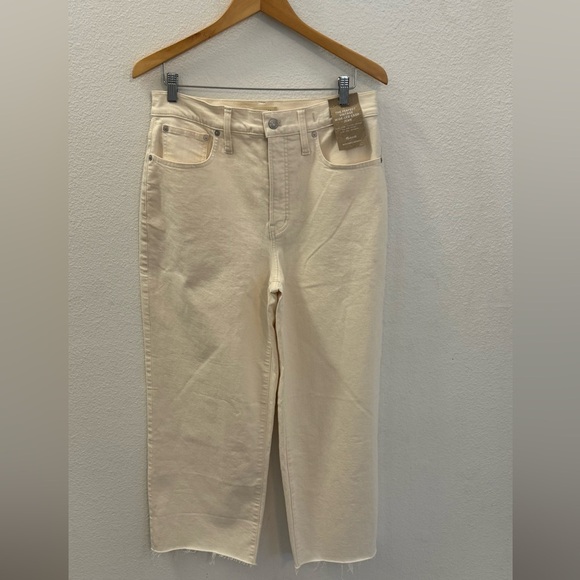NWT Madewell perfect jeans wide legs crop pants size 30 - Picture 1 of 2